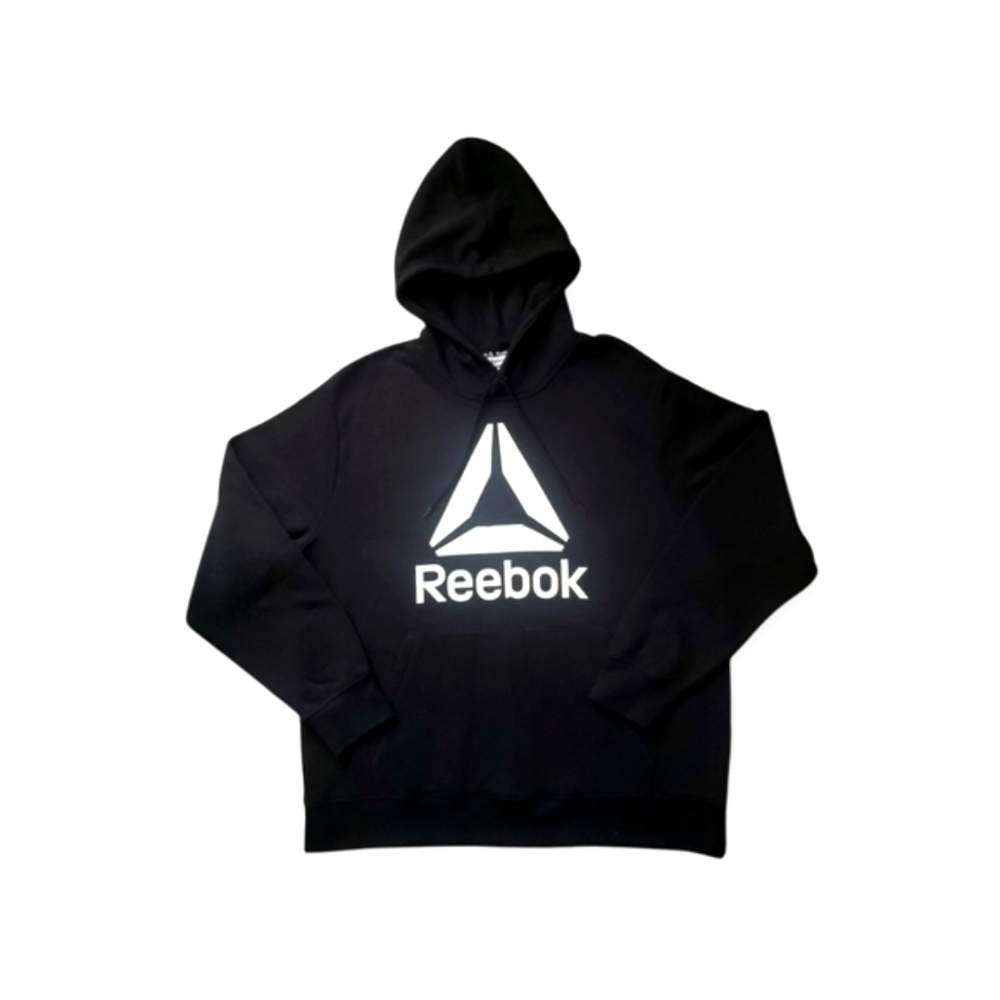 Reebok Men's Delta Logo Fleece Hoodie Sweatshirt